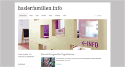 Desktop Screenshot of baslerfamilien.info